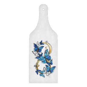 Tabla De Cortar Símbolo infinito de mariposas Morpho azules
