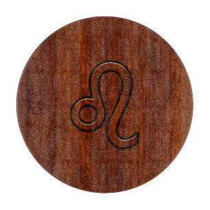 Tabla De Cortar Símbolo Leo Zodiac en la decoración de estilo de m