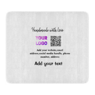 Tabla De Cortar Simple código qr minimalista agregar logo escanear
