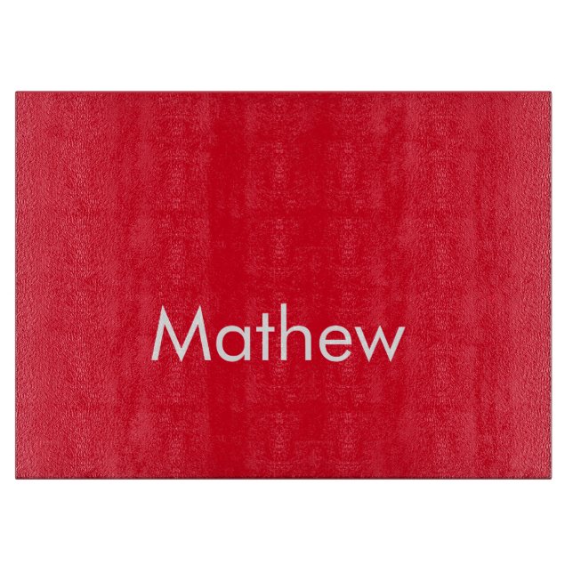 Tabla De Cortar simple initial letter monogram add your name lett  (Anverso)