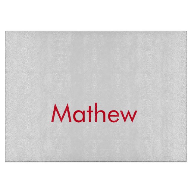 Tabla De Cortar simple initial letter monogram add your name lett  (Anverso)