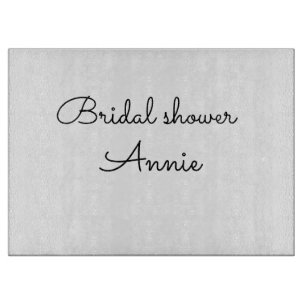 Tabla De Cortar simple minimal add your name text bridal shower t