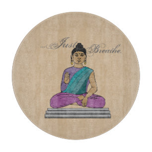 Tabla De Cortar Simplemente respira los Charcuterios de Buda senta