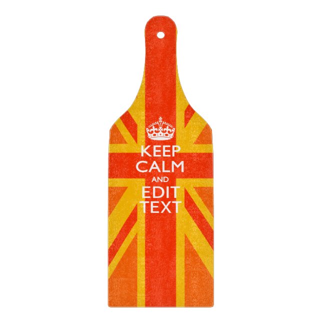 Tabla De Cortar Sindicato naranja Jack Bandera Británica (Anverso)