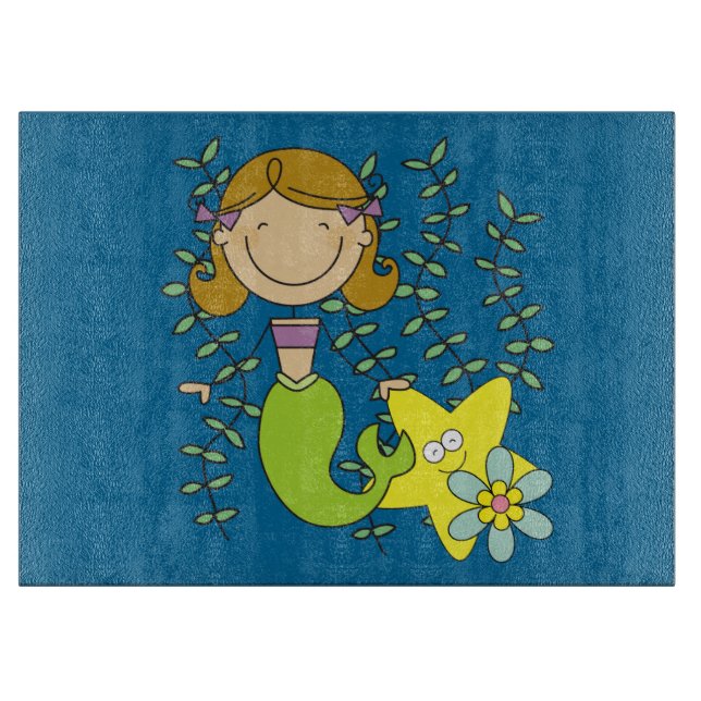 Tabla De Cortar Sirena cabelluda de Brown (Anverso)