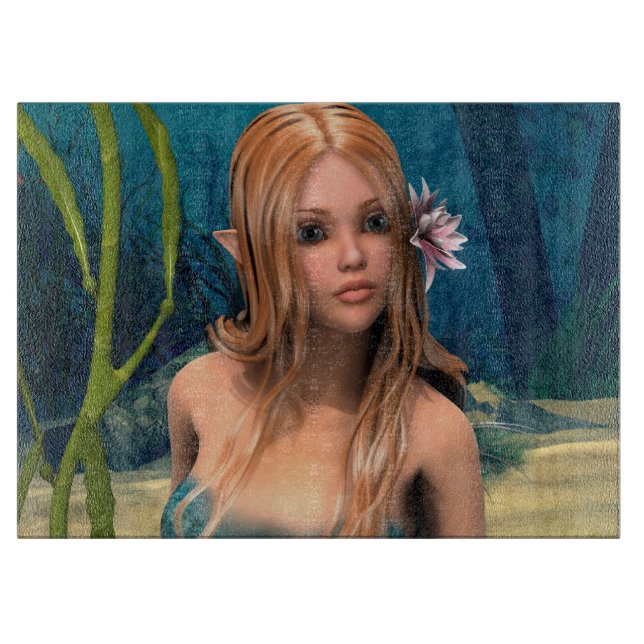 Tabla De Cortar Sirena Encantadora (Anverso)