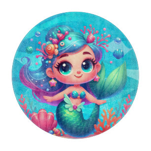 Tabla De Cortar Sirena submarina