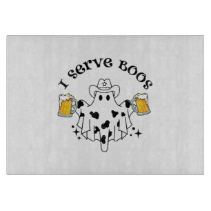 Tabla De Cortar ¡Sirvo a Boos! Barman espeluznante