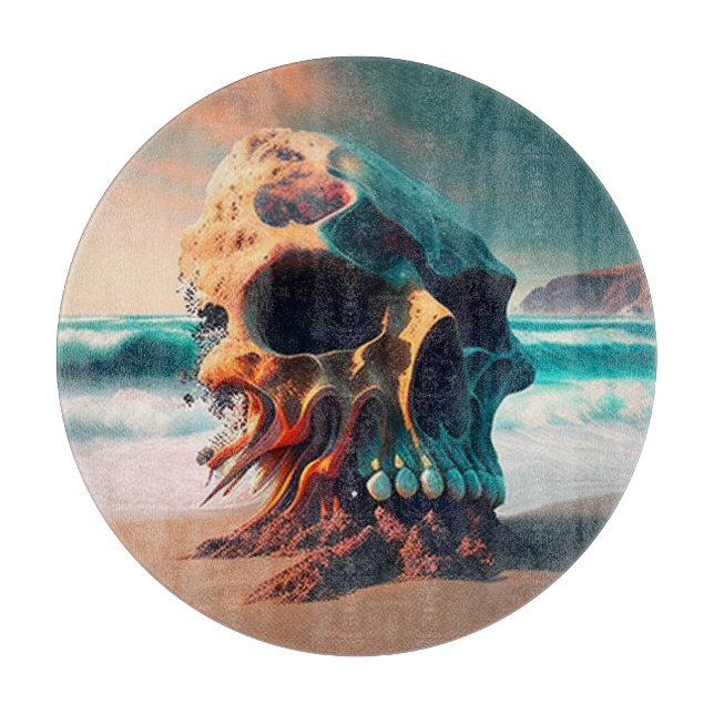 Tabla De Cortar Skull on the Beach (Anverso)
