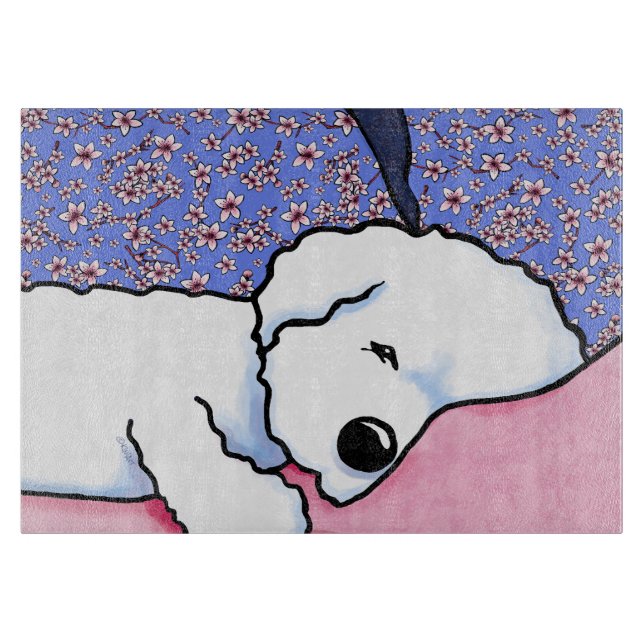 Tabla De Cortar Sleepy Bichon (Anverso)