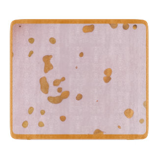 Tabla De Cortar Small Tray Glass Pink with Gold Speckles
