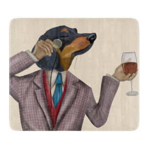 Tabla De Cortar Snob de vino de Dachshund