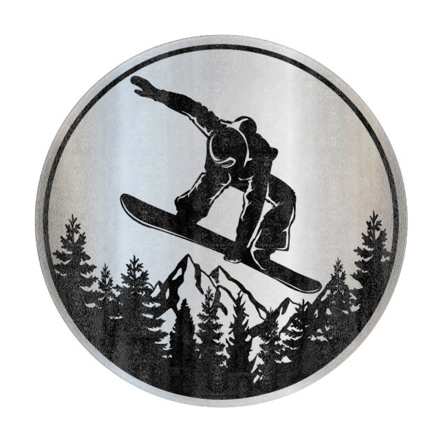 Tabla De Cortar Snowboard Cutting Board (Anverso)