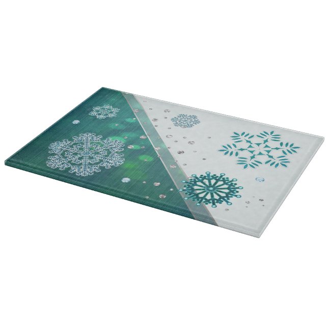 Tabla De Cortar Snowflake 3D (Borde)