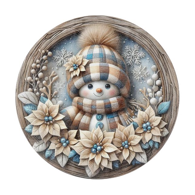Tabla De Cortar Snowman (Anverso)