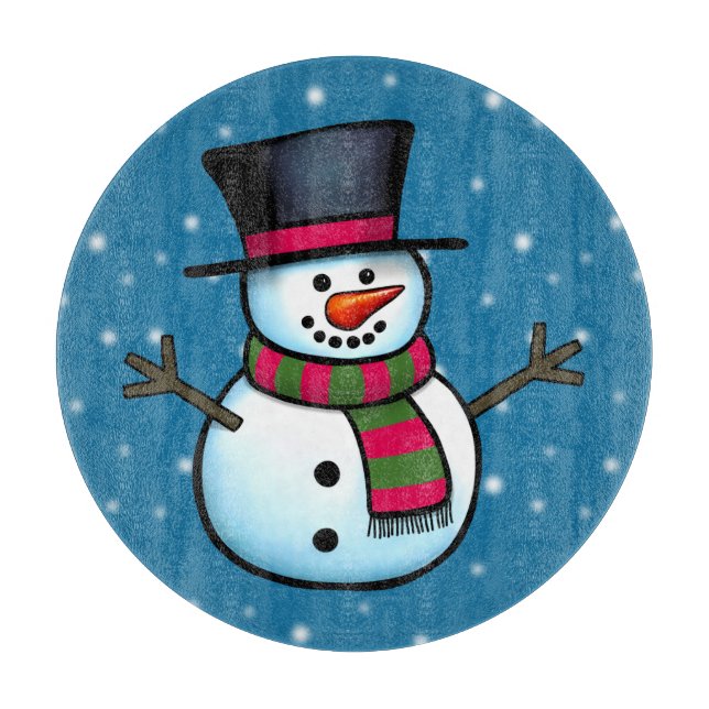 Tabla De Cortar Snowman (Anverso)