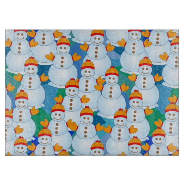 Tabla De Cortar Snowmen (Anverso)