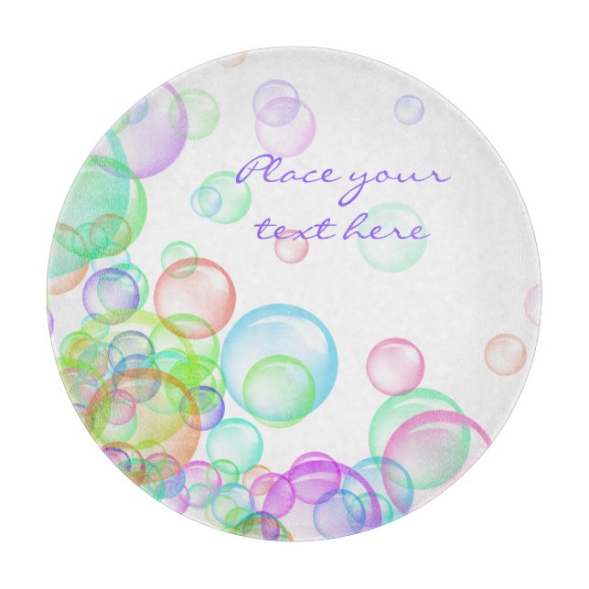 Tabla De Cortar Soap Bubbles (Anverso)
