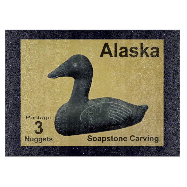 Tabla De Cortar Soapstone Eider Duck (Anverso)