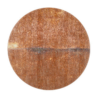 Tabla De Cortar Soldado metalizado, textura oxidada.