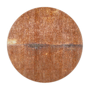 Tabla De Cortar Soldado metalizado, textura oxidada.