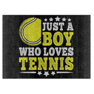 Tabla De Cortar Solo un chico que ama el tenis divertido amante de