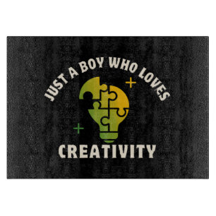 Tabla De Cortar solo un chico que ama la creatividad