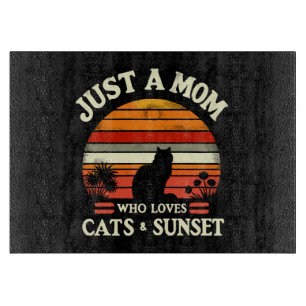 Tabla De Cortar Solo una mamá que ama a los gatos