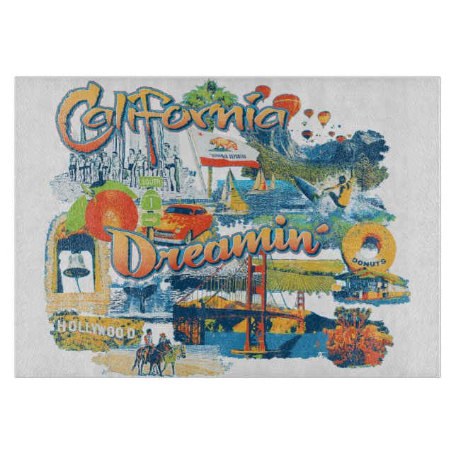 Tabla De Cortar Soñando California (Anverso)