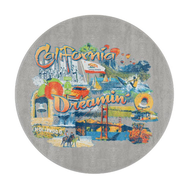 Tabla De Cortar Soñando California (Anverso)