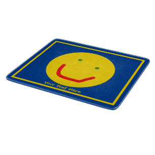 Tabla De Cortar Sonriente Sol feliz cara