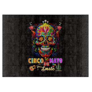 Tabla De Cortar Sonrisa de Cinco De Mayo