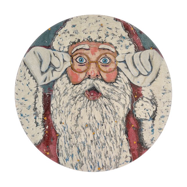 Tabla De Cortar Sorpresa de Santa Claus (Anverso)