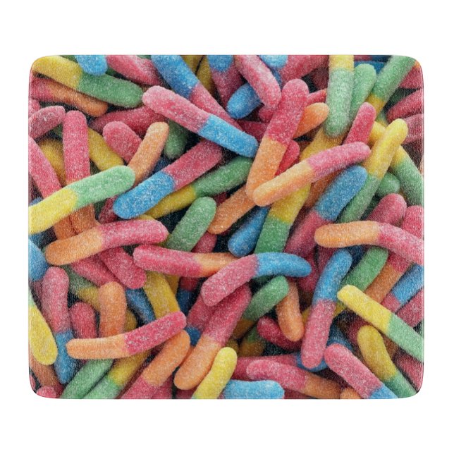 Tabla De Cortar Sour Gummy Worms (Anverso)
