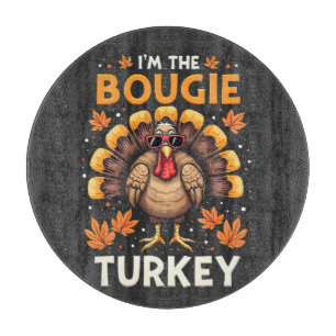 Tabla De Cortar Soy el Divertido Día de Gracias Bougie Turkey