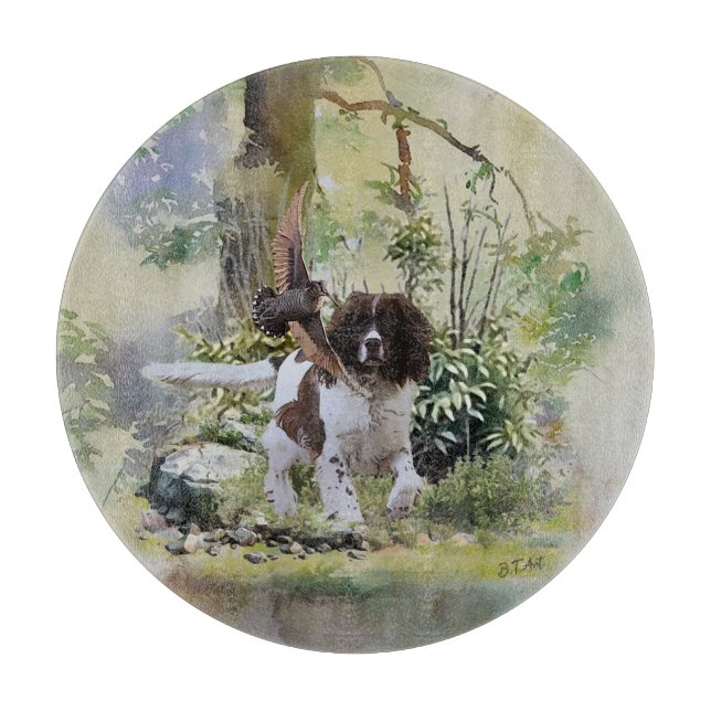 Tabla De Cortar Spaniel de Springer Inglés (Anverso)