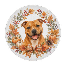 Tabla De Cortar Staffordshire Bull Terrier Otoño