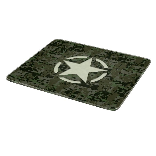 Tabla De Cortar Star Stencil Digital Woodland (Borde)