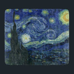 Tabla De Cortar Starry Night Vincent van Gogh Bella Artes Painting<br><div class="desc">Vicente van Gogh (neerlandés, 1853 - 1890) Noche estrellada, 1889, Aceite sobre lienzo sin marco: 73 × 92 cm (28, 7 × 36, 2 pulgadas) Este cuadro representa la vista desde la ventana de orientación oriental de la sala de asilo de Van Gogh en Saint-Rémy-de-Provence, añadió. aldea idealizada. Ha estado...</div>