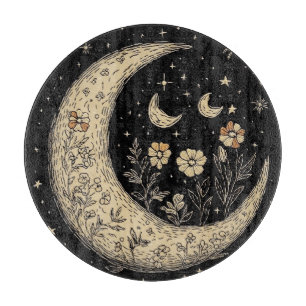 Tabla De Cortar Stars Moons Boho