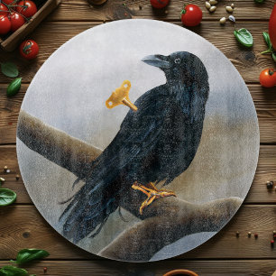 Tabla De Cortar Steampunk Black Raven