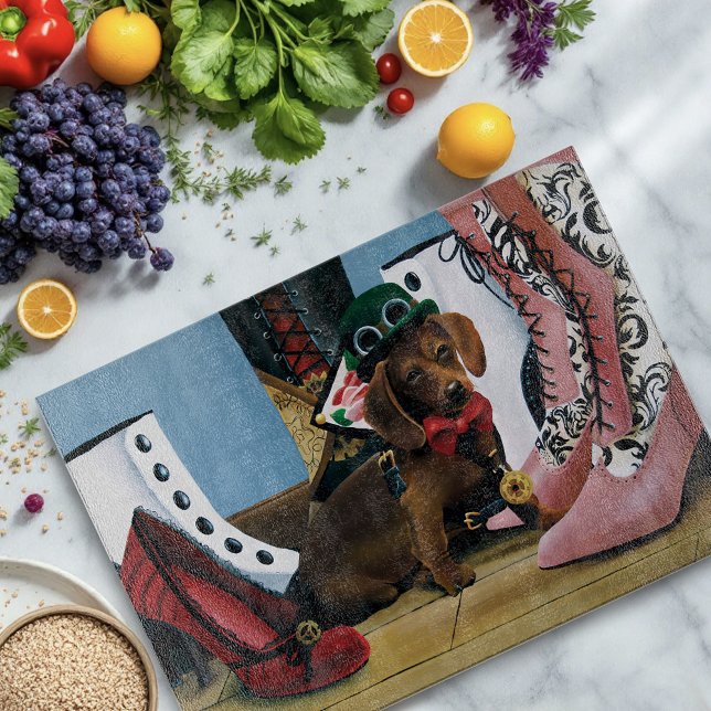 Tabla De Cortar Steampunk Dachshund Shoes Boots Victoriano (Subido por el creador)