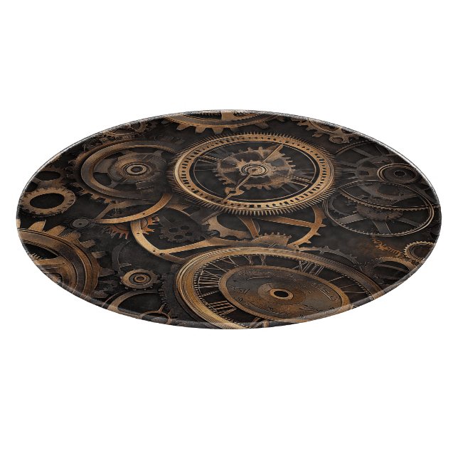 Tabla de cortar Steampunk vintage (Borde)
