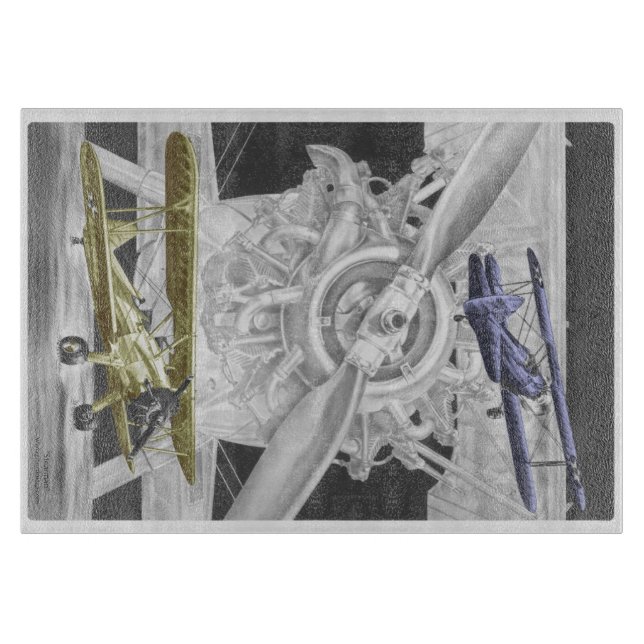 Tabla De Cortar Stearman Biplane (Anverso)