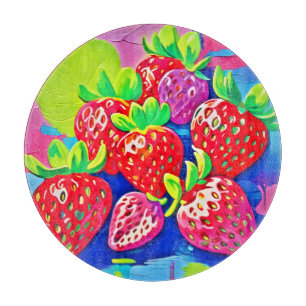 Tabla De Cortar Strawberries de Pop Art