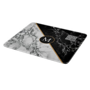 Tabla De Cortar Su código QR y la letra Marble de la placa de cort