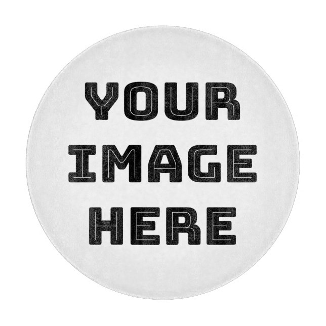 Tabla De Cortar Su imagen aquí Melamina Plate (Anverso)