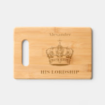 Su Señoría Corona Humor Personalizado Madera