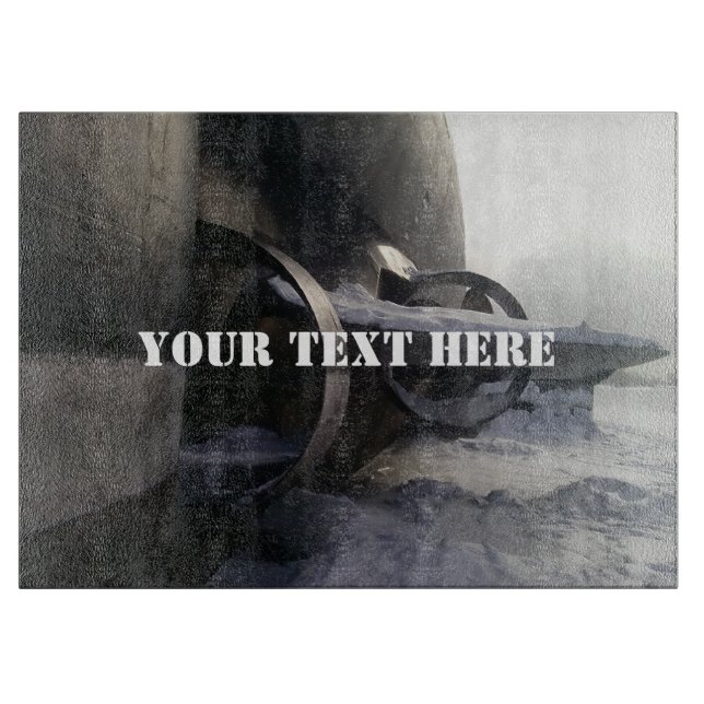 Tabla De Cortar Submarino antiguo (Anverso)