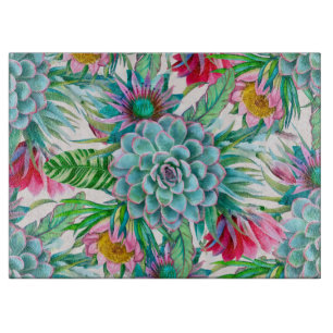 Tabla De Cortar Suculento jardín tropical